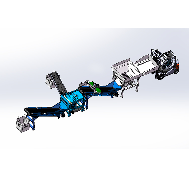 叉車料倉+振動給料器+單獨(dú)振動+出料